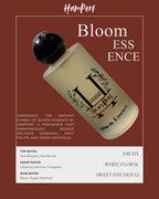 HamPerf Bloom Essence bottle on a brown background