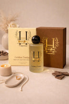 Harper Fragrance Golden Tonka bottle with packaging on a neutral background